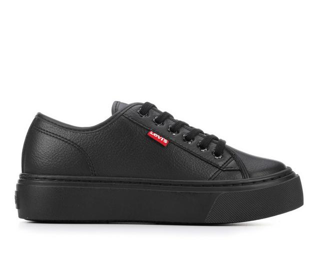 Women's Levis Dakota Sneakers in Black Monochrom color