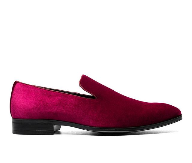 Men's Stacy Adams Savian Dress Loafers in Cranberry color