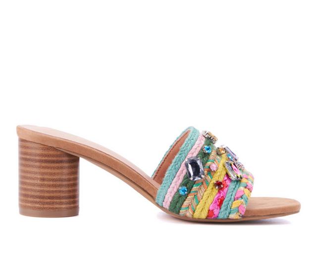 Women's New York and Company Raquelle Dress Sandals in Multi color