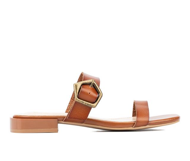 Women's New York and Company Helga Sandals in Brown color