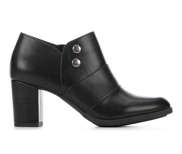 Women's Easy Street Leilani Heeled Booties in Black color