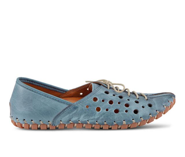 Women's SPRING STEP Moonwalk Oxfords in Blue color