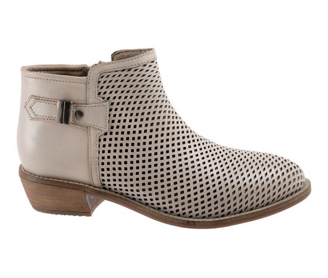 Women's Softwalk Rimini Perf Booties in Stone color