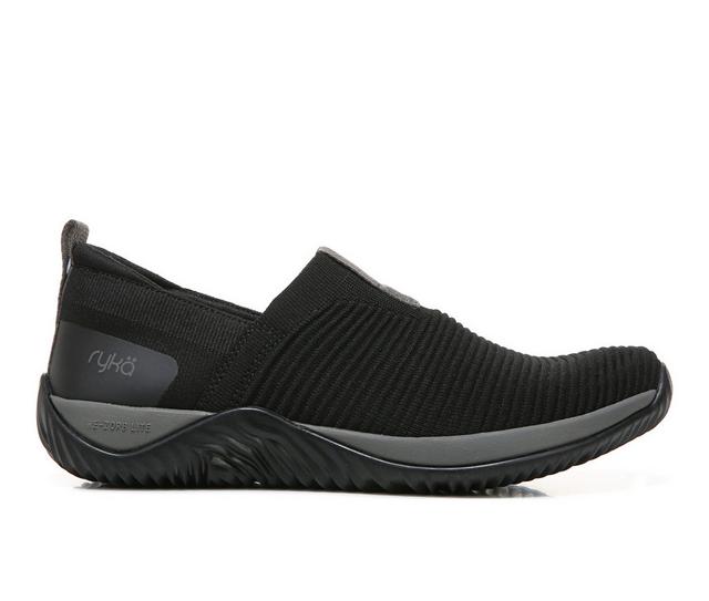 Women's Ryka Echo Knit Slip Ons in Black Multi color