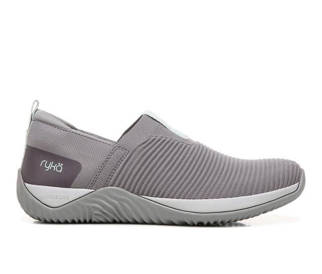 Women's Ryka Echo Knit Slip Ons in Grey Sky color