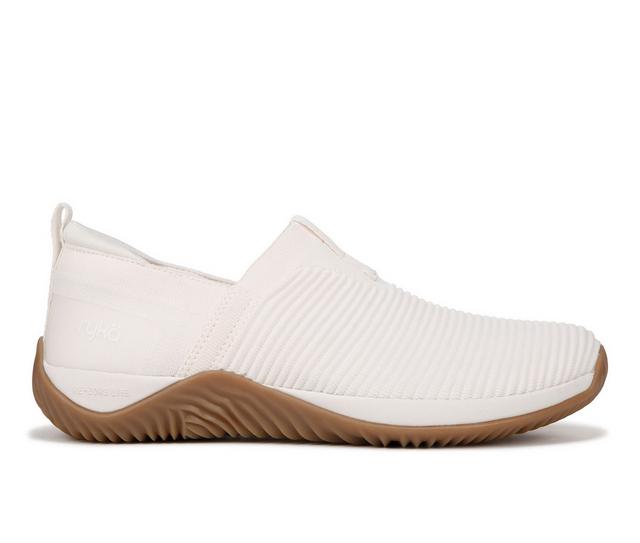 Women's Ryka Echo Knit Slip Ons in White color