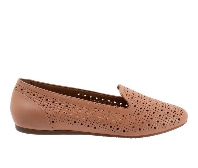 Women's Softwalk Shelby Perf Flats in Blush color