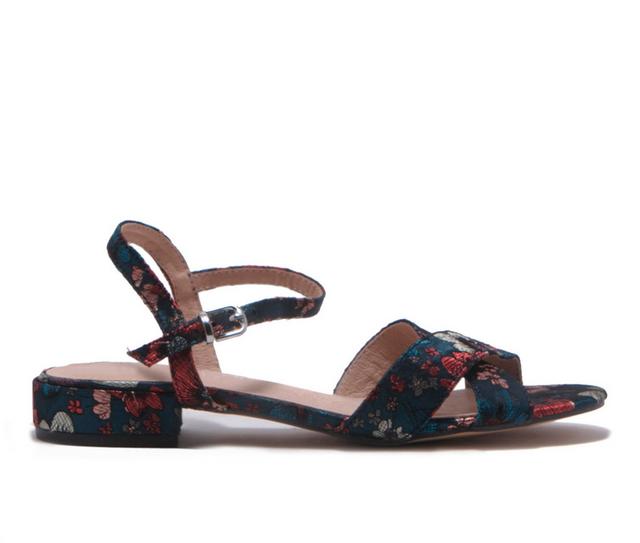 Women's Chelsea Crew Geisha Dress Sandals in Navy Floral color