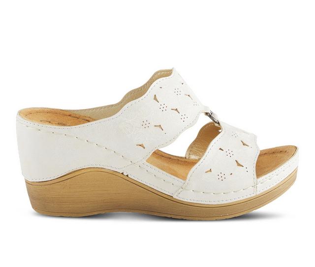 Women's Flexus Dreiser Platform Wedge Sandals in Beige color