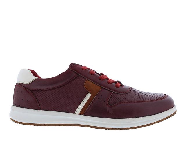 Men's English Laundry Brady Casual Oxford Sneakers in Wine color