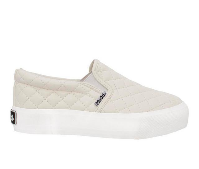 Women's Mudd Beyley Quilted Slip On Shoes in White color