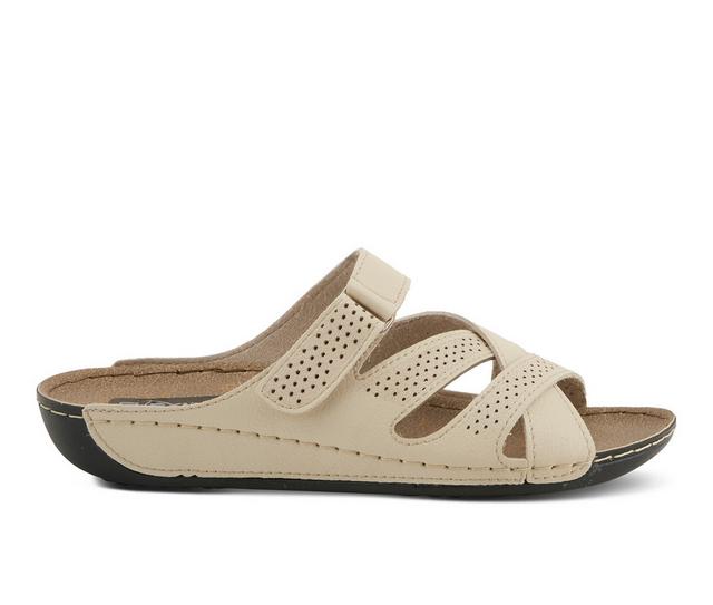 Women's Flexus Karl Footbed Sandals in Beige color