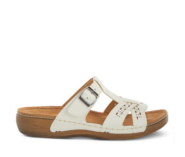 Women's Flexus Nery-Jeans Sandals in White color