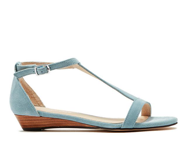 Women's Chelsea Crew Samira Low Wedge Sandals in Sky Blue color