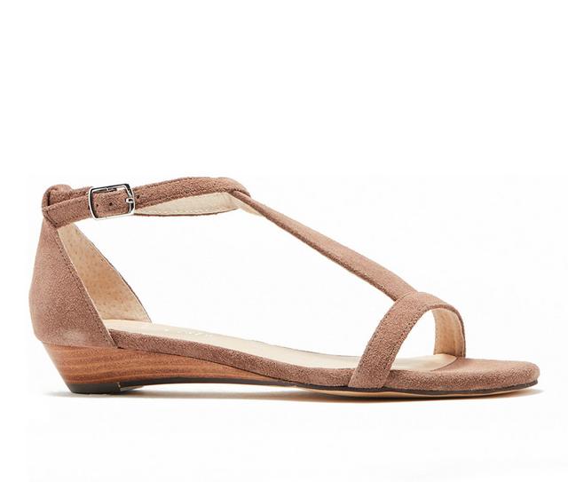 Women's Chelsea Crew Samira Low Wedge Sandals in Taupe color