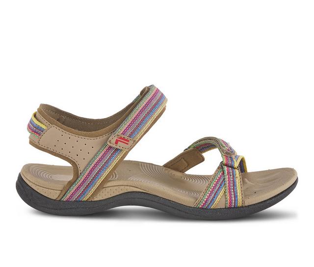 Women's Flexus Powerpop Outdoor Sandals in Taupe Multi color