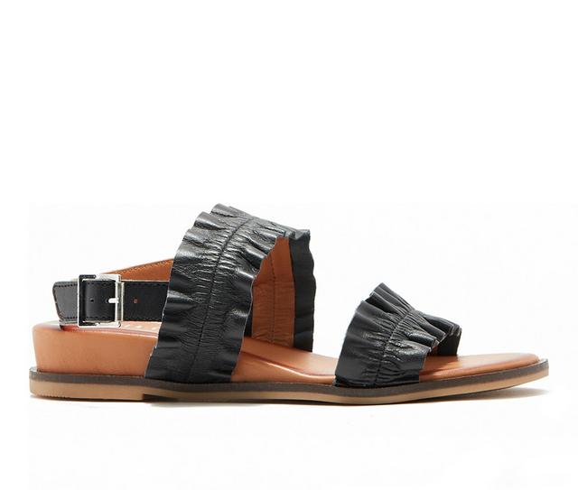 Women's Chelsea Crew Roche Low Wedge Sandals in Black color