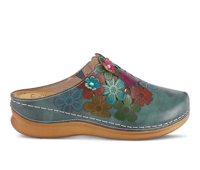 Women's L'Artiste Augi Wedge Clogs in Blue Multi color