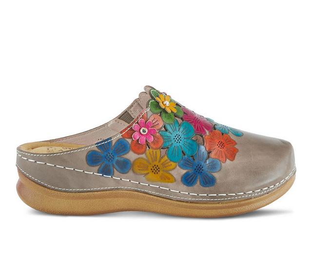 Women's L'Artiste Augi Wedge Clogs in Grey Multi color