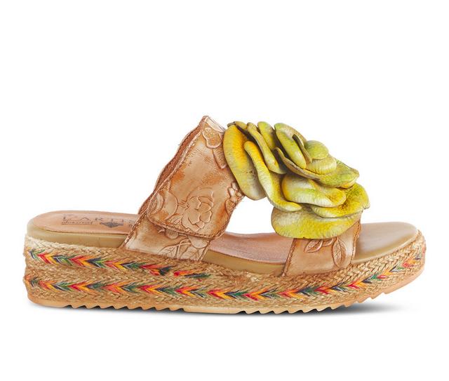 Women's L'Artiste Balharbor Footbed Sandals in Beige color