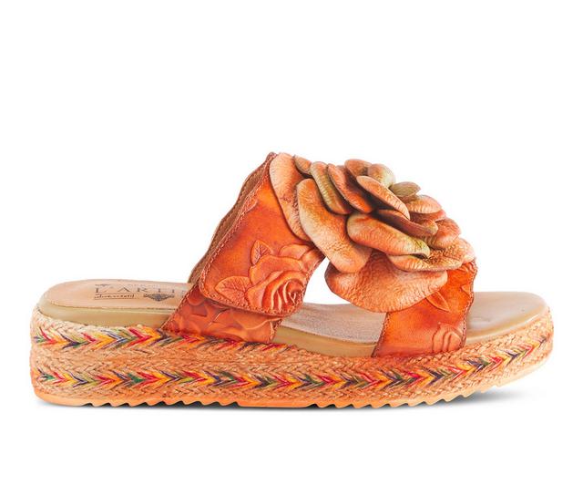 Women's L'Artiste Balharbor Footbed Sandals in Orange color