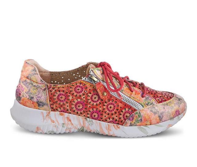 Women's L'Artiste Jazzie Fashion Sneakers in Red Multi color