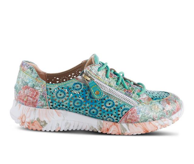 Women's L'Artiste Jazzie Fashion Sneakers in Turquoise Multi color