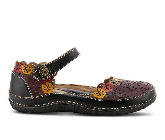 Women's L'Artiste Kysandra-Fleur Mary Jane Shoes in Black Multi color