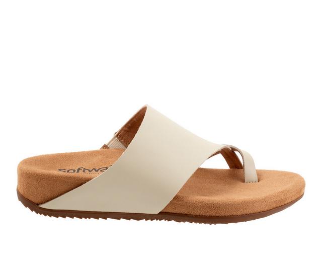 Women's Softwalk Blaine Sandals in Ivory color