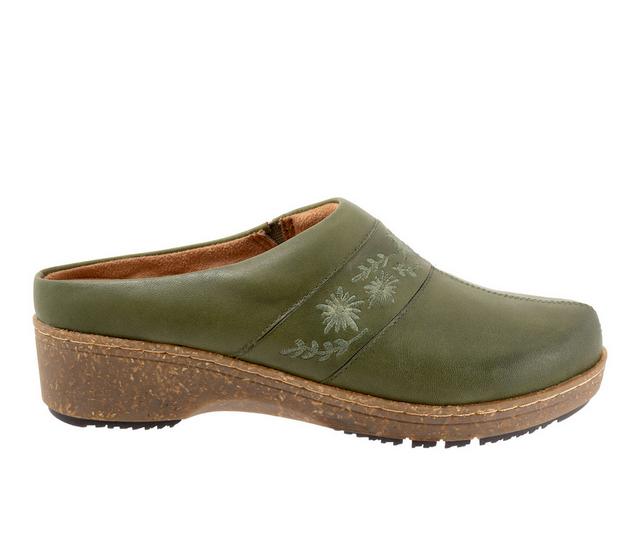 Women's Softwalk Aurora 3.0 Clogs in Dark Olive color