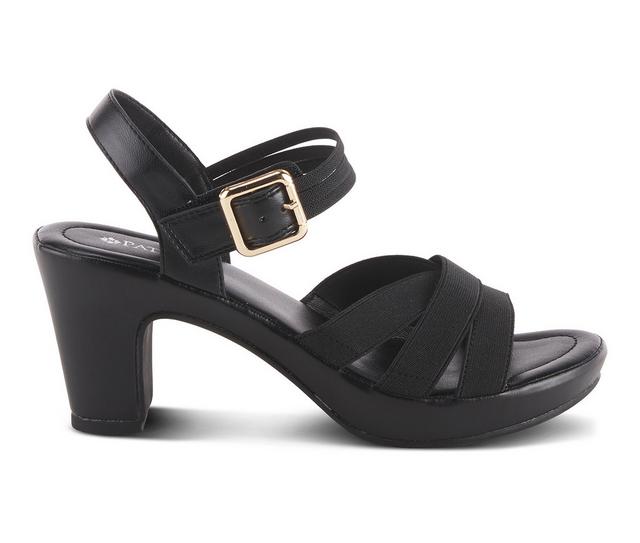 Women's Patrizia Neesa-Stretch Dress Sandals in Black color