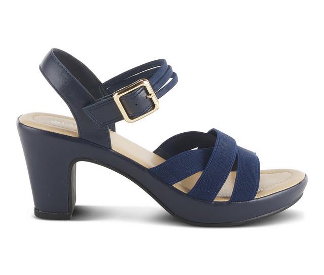 Women's Patrizia Neesa-Stretch Dress Sandals in Navy color