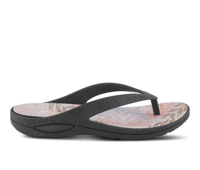 Women's SPRING STEP Contilo Flip-Flops in Black color