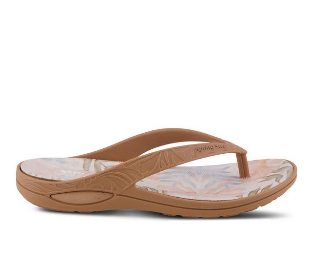 Women's SPRING STEP Contilo Flip-Flops in Tan color