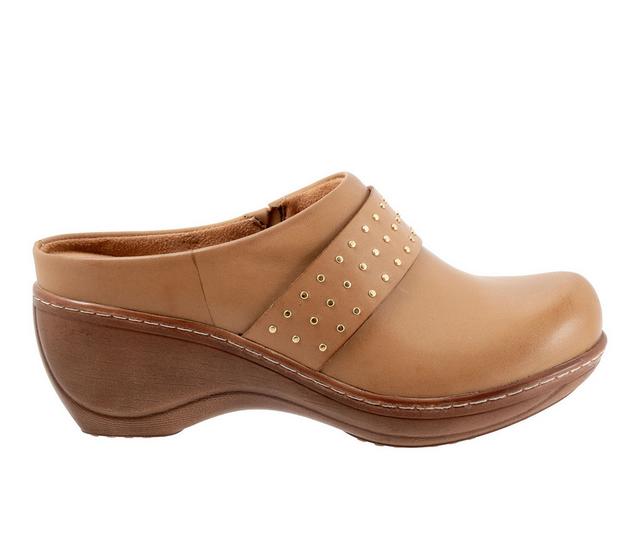 Women's Softwalk Marana Clogs in Tan color