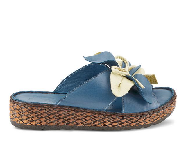 Women's SPRING STEP Hilary Sandals in Blue color