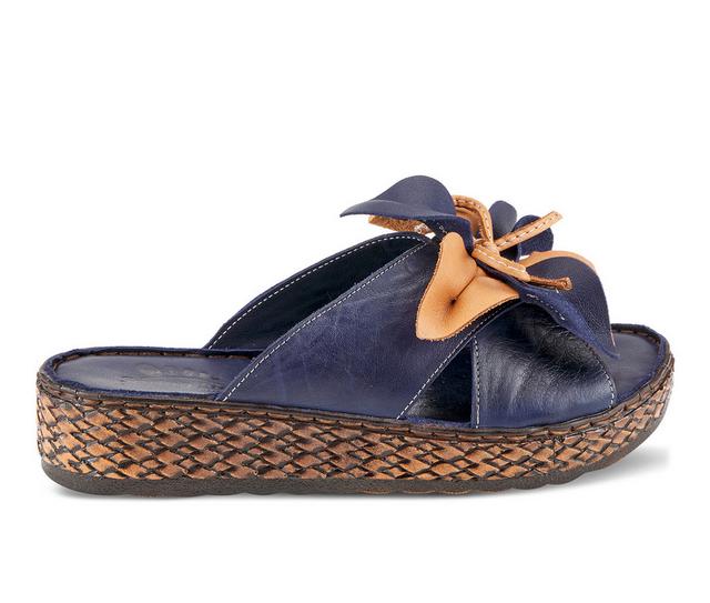Women's SPRING STEP Hilary Sandals in Navy color