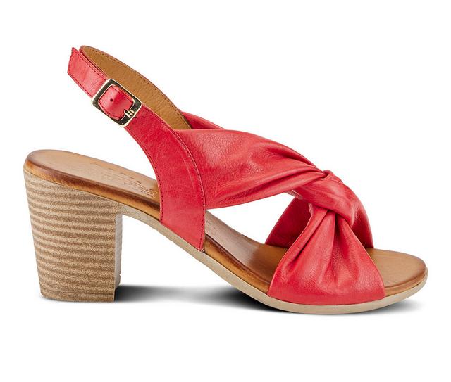 Women's SPRING STEP Madeleine Dress Sandals in Red color