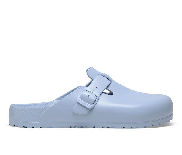 Women's Birkenstock Boston EVA Clogs in Dusty Blue color