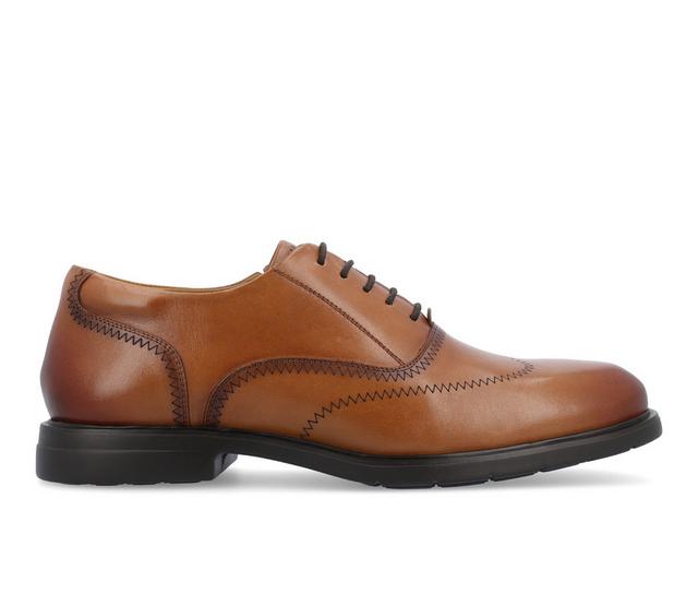 Men's Thomas & Vine Hughes-Wide Dress Oxfords in Cognac color