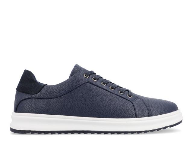 Men's Vance Co. Robby Casual Oxford Sneakers in Navy color