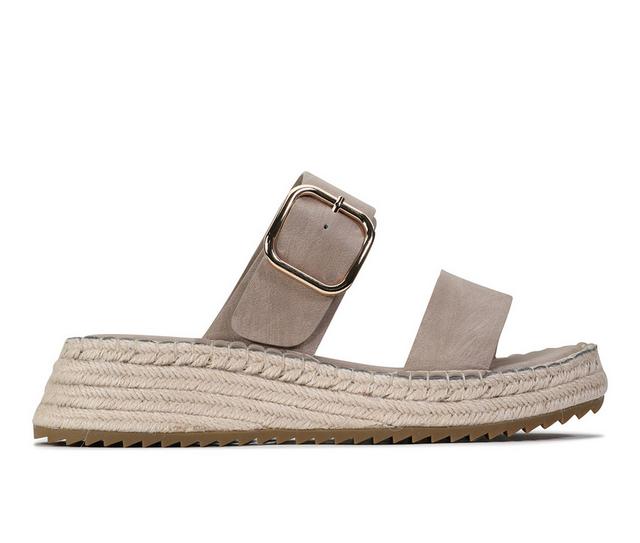 Women's Los Cabos Lupa Wedge Sandals in Taupe color