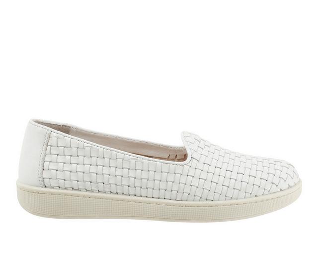 Women's Trotters Adelina Slip On Shoes in White color