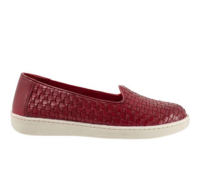 Women's Trotters Adelina Slip On Shoes in Sangria color