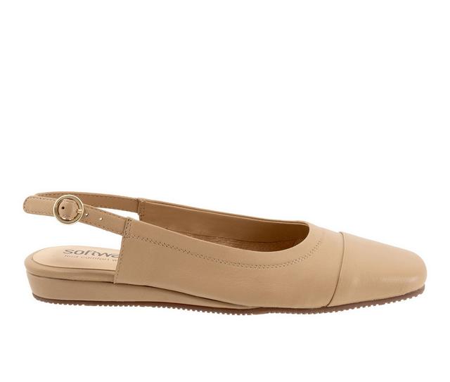 Women's Softwalk Vittoria Flats in Nude color