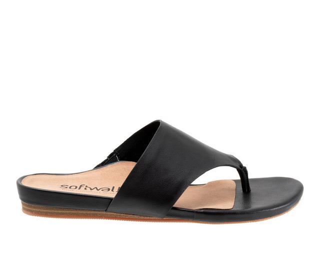 Women's Softwalk Chandler Sandals in Black color