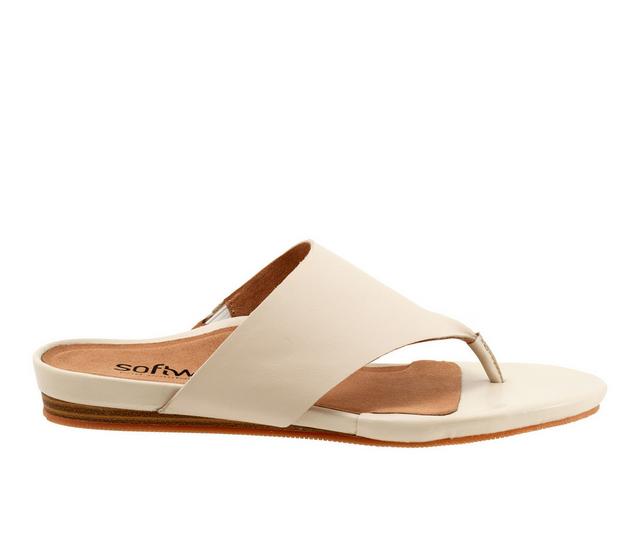 Women's Softwalk Chandler Sandals in Ivory color