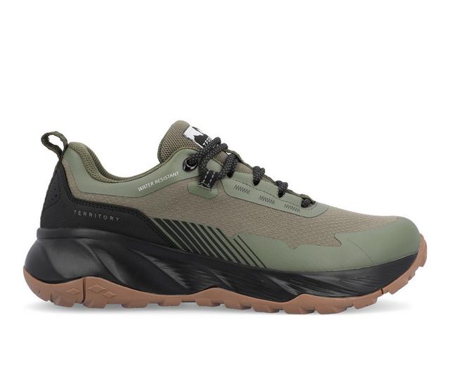 Men's Territory Cascade Water Resistant Sneakers in Green color