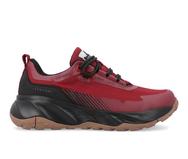 Men's Territory Cascade Water Resistant Sneakers in Red color