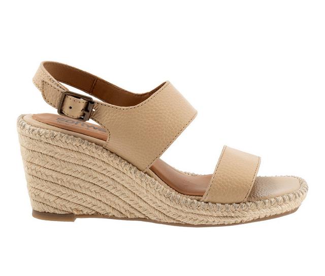 Women's Softwalk Hartley Wedge Sandals in Beige color